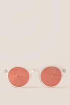 Francesca Inchess Jojo Round Sunglasses In Rust - Rust