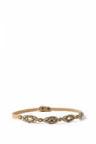 Francesca's Avrianna Beaded Stretch Belt - Gold
