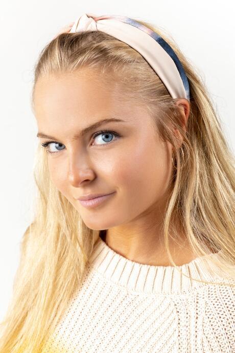 Francesca's Terry Tie-dye Headband - Beige