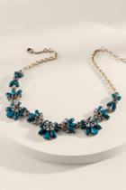Francesca's Jill Crystal & Stone Statement Necklace - Pine
