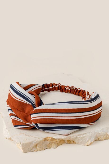 Francesca's Vickey Striped Turban - Amber