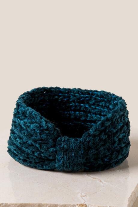 Francesca Inchess Elena Chenille Turban - Teal