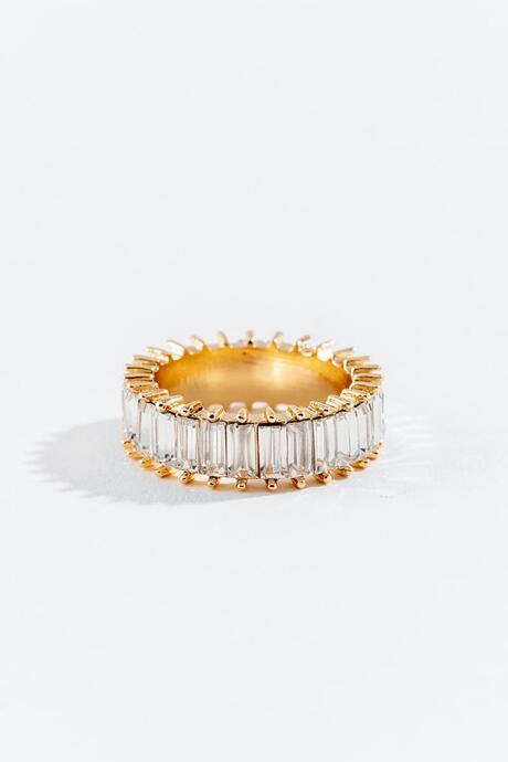 Francesca's Gwendolyn Baguette Band - Crystal