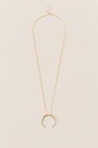 Francesca's Artemis Polished Crescent Necklace - Gold