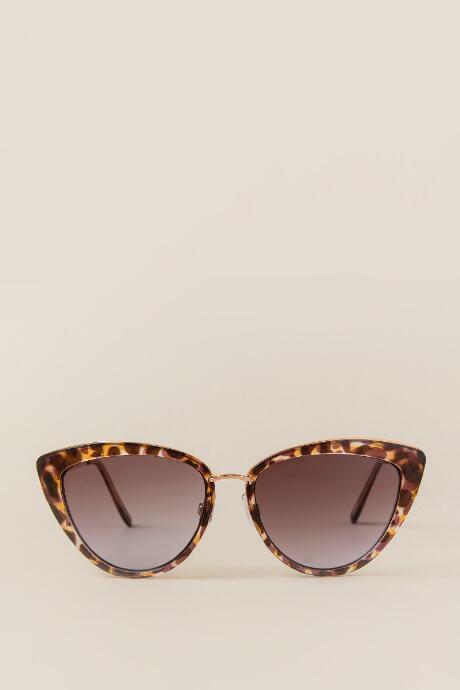 Francesca's Finley Cat Eye Sunglasses - Pink