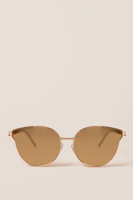 Francesca's Angel Cat Eye Sunglasses - Gold