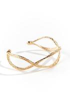 Francesca's Collins Woven Wire Cuff - Gold