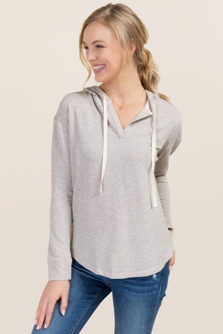 Mi Ami Briley Hoodie Sweatshirt - Peach