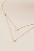 Francesca's Mckinley Sterling Layered Necklace In Gold - Gold