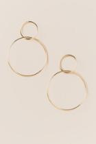 Francesca's Sharlotte Interlocking Circle Drop Earring In Rose Gold - Rose/gold
