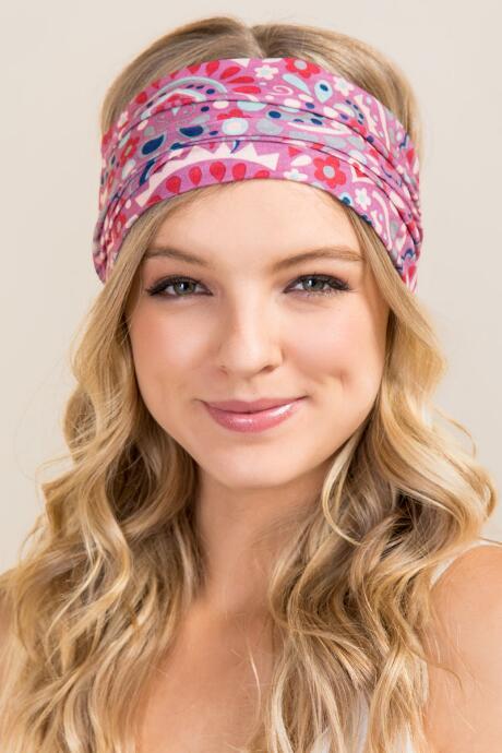 Francesca's Boho Bandeau By Natural Life In Lilac Tribal - Mauve