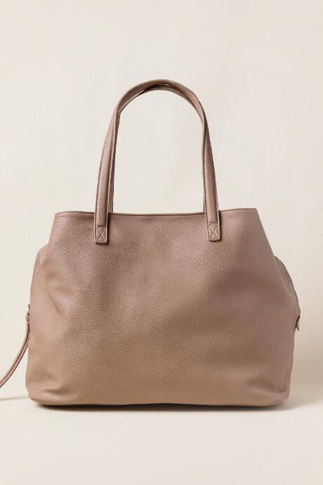 Francesca's Marcy Yoga Tote Weekender Bag - Taupe