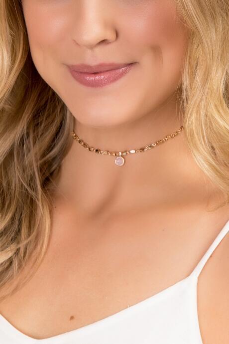Francesca's Biana Pendant Choker - Gold