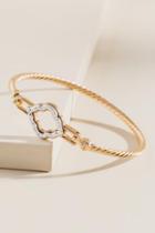 Francesca's Beth Twisted Marquis Bangle - Gold