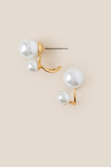Francesca's Kyomi Pearl Cuff Stud Earring - Pearl