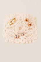 Francesca's Heart Leaf Stud Earring Set - Mixed Plating