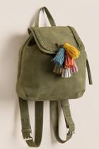 Francesca's Marion Tassel Backpack - Olive