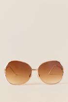 Francesca's San Juan Square Sunglasses - White