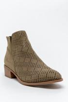 Francesca's Rhianna Perforated Ankle Boot - Olive