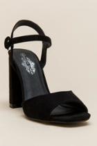 Charles Albert Charlie Block Heel - Black
