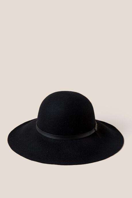 Francesca's Lila Wool Floppy Hat - Black