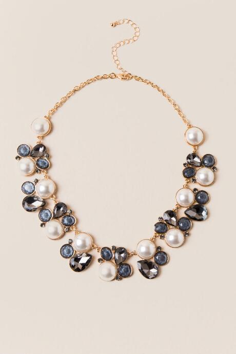 Francesca Inchess Raegan Statement Necklace - Black