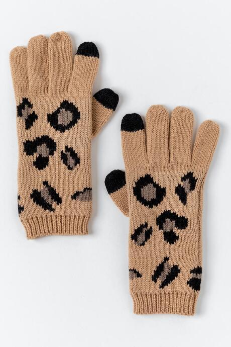 Francesca's Leila Leopard Print Gloves - Leopard
