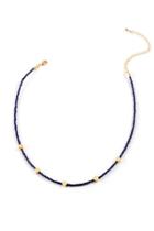 Francesca's Chloe Hearts Beaded Choker - Navy