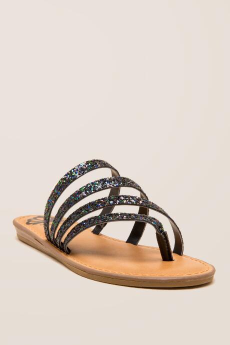 Fergalicious Delaney Glitter Strap Sandal - Iridescent