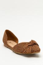 Restricted Jammy D'orsay Bow Top Flat - Leopard
