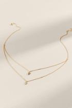 Francesca's Katelynn Moon & Star Layered Necklace - Gold