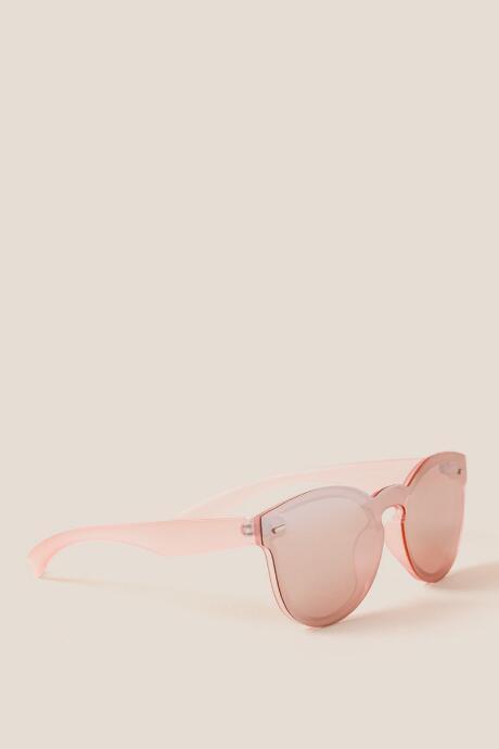 Francesca's Mimosa Reflective Wayfarers In Pink - Pink