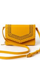 Francesca's Molly Perforated Wallet - Mustard