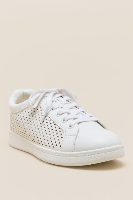 Circus By Sam Edelman Carlin Laser Cut Sneaker - White