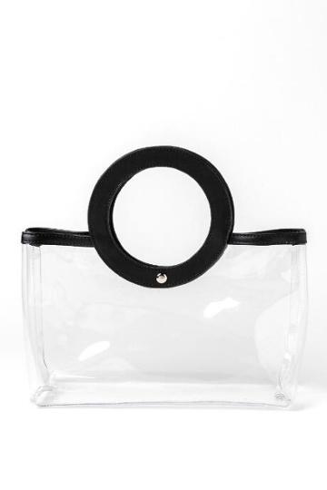 Francesca's Missy Clear Satchel - Clear