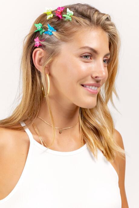 Francesca's Maeve Butterfly Clip Set - Multi
