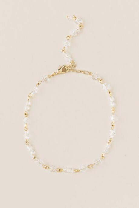 Francesca's Curated Collection Crystal Bracelet In Gold - Gold