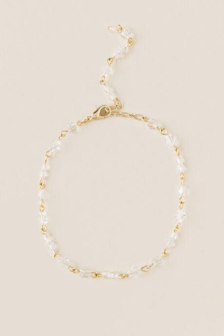 Francesca's Curated Collection Crystal Bracelet In Gold - Gold