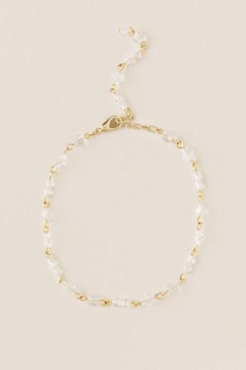 Francesca's Curated Collection Crystal Bracelet In Gold - Gold