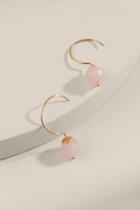 Francesca's Serayah Facet Earrings - Pale Pink