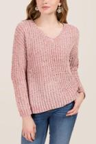 Alya Tayrn Slouchy Pullover Sweater - Blush