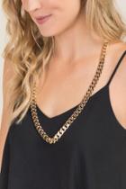 Francesca's Shawna Chain Necklace - Gold