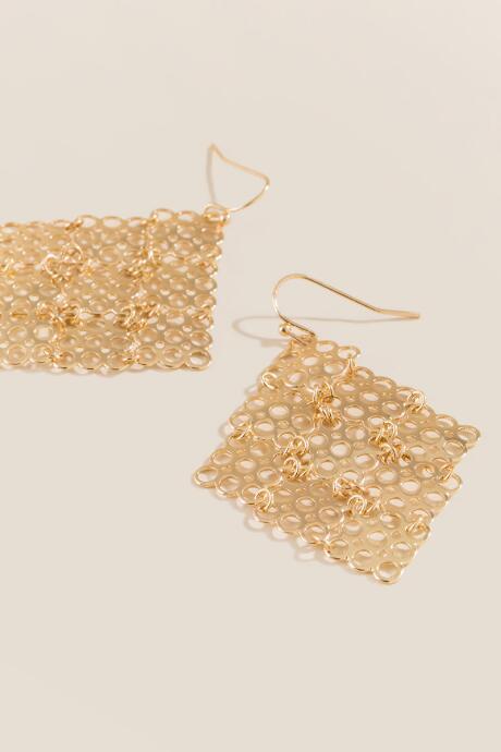 Francesca's Eras Filigree Drop Earrings - Gold