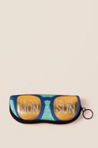 Francesca's Less Mon More Sun Sunglasses Case - Blue