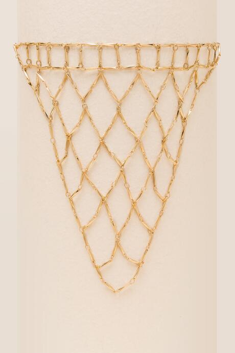 Francesca's Delilah Caged Choker - Gold