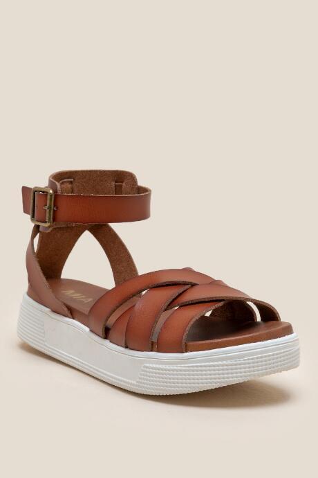 Francesca Inchess Mia Valerie Flatform Sandal - Cognac