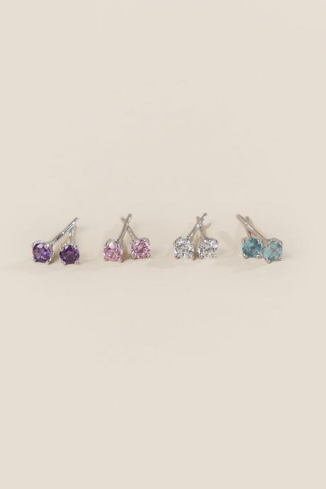 Francesca Inchess Jaime Crystal Stud Set - Blue