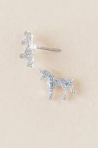 Francesca's Unicorn Glitter Stud Earring - Iridescent