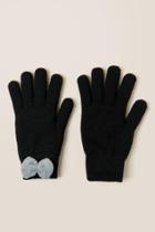 Francesca's Annabel Bow Gloves - Black