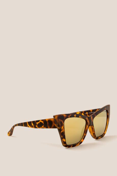 Francesca's Rochelle Square Sunglasses In Tort - Tortoise